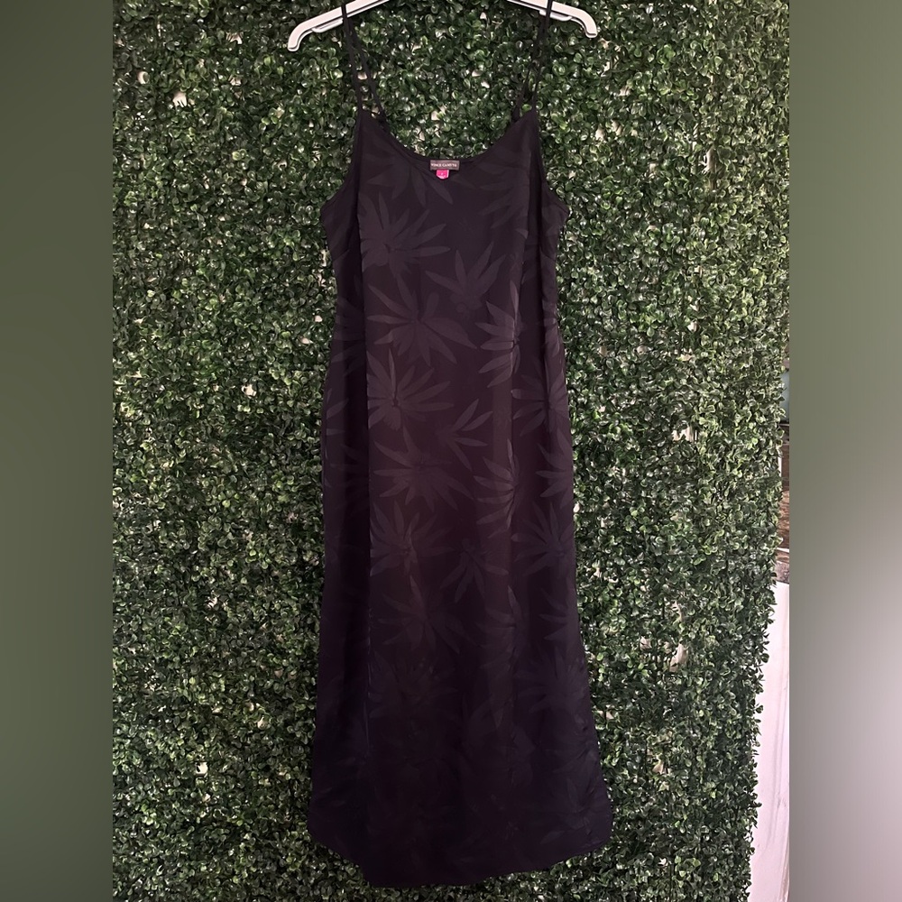 Vince Camuto Navy Blue Floral Print Maci Dress size 2